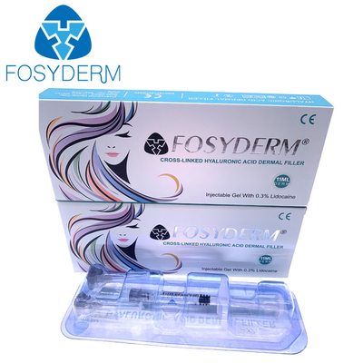 Губ заполнителя Fosyderm 1ml Derm Hyaluronic кисловочная впрыска дермальных более пухлая
